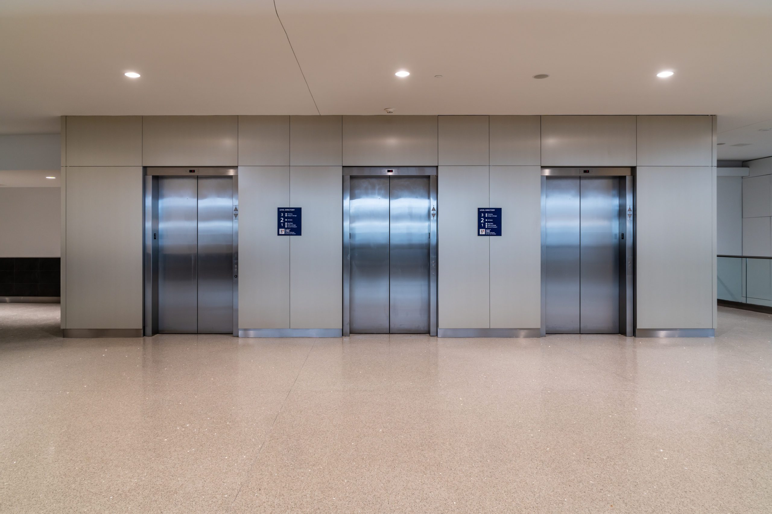 ACM Clad Elevators on Level 2