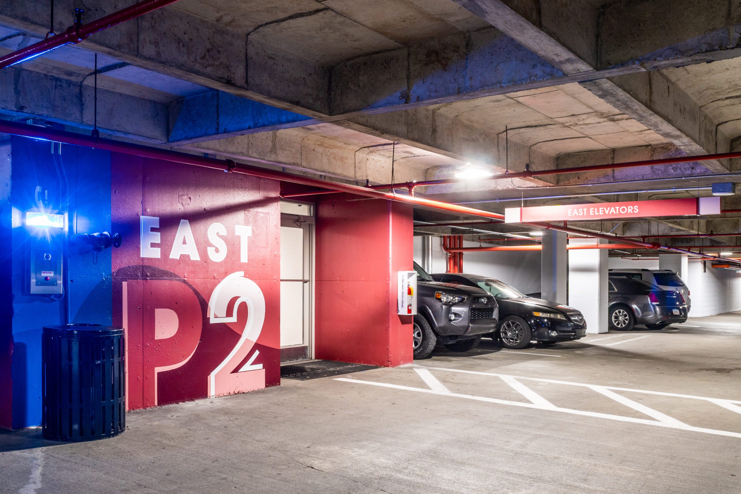 Site Signage - P2 East Elevators